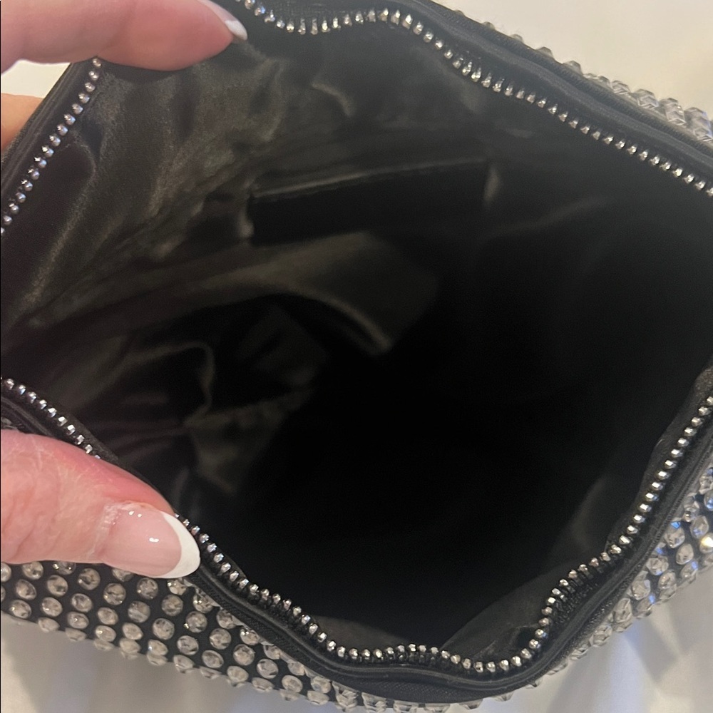 ZARA Elegant Black Rhinestone Women's Bag - Picture 5 of 7